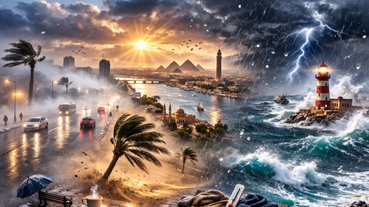 توقعات الأرصاد الجوية لفرص سقوط الأمطار وحالة الطقس اليوم الإثنين في المحافظات المصرية